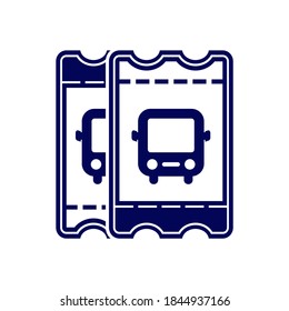 Bus Ticket icon design logo vector template, Icon Symbol, Creative design concept