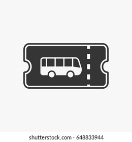 Bus ticket  icon illustration isolated sign symbol
