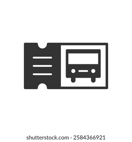 Bus Ticket Icon Sign Symbol
