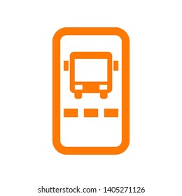 bus ticket icon Vector illustration. - Vector
