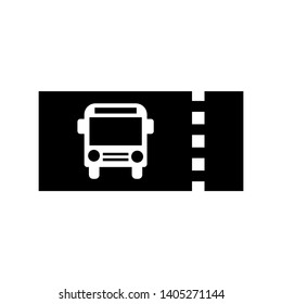 bus ticket icon Vector illustration. - Vector
