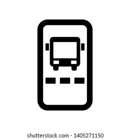 bus ticket icon Vector illustration. - Vector
