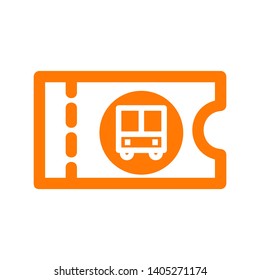 bus ticket icon Vector illustration. - Vector
