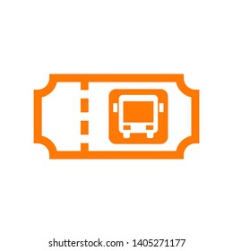 bus ticket icon Vector illustration. - Vector
