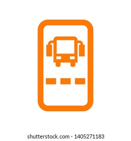 bus ticket icon Vector illustration. - Vector
