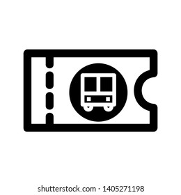 bus ticket icon Vector illustration. - Vector
