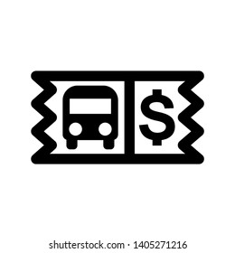 bus ticket icon Vector illustration. - Vector
