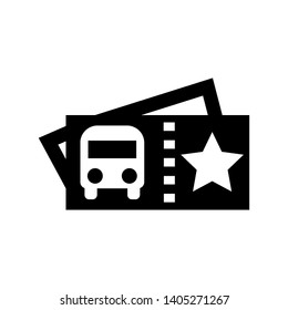 bus ticket icon Vector illustration. - Vector
