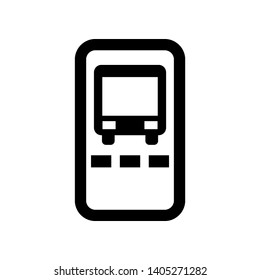 bus ticket icon Vector illustration. - Vector

