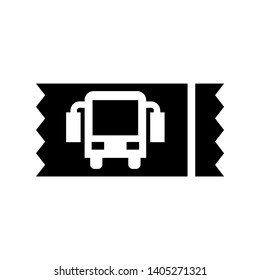 bus ticket icon Vector illustration. - Vector
