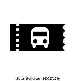 bus ticket icon Vector illustration. - Vector
