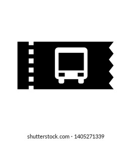 bus ticket icon Vector illustration. - Vector
