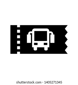 bus ticket icon Vector illustration. - Vector
