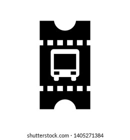 bus ticket icon Vector illustration. - Vector
