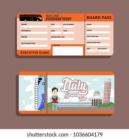 Bus Ticket Italy Grand Tour