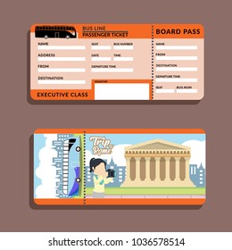 Bus Ticket Trip To Rome
