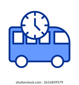 Bus Timetable Icon Element For Design