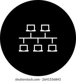 Bus Topology Icon Element For Design