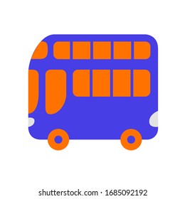 Bus tour icon. Graphic element illustration on white background.