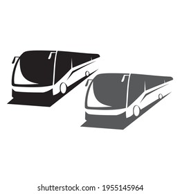 Bus tour set, logo template.