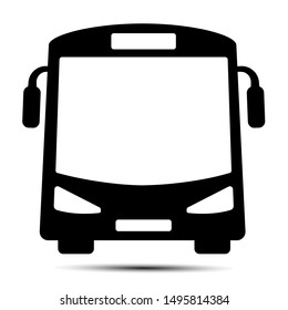 Bus traffic icon design concept on white background.

