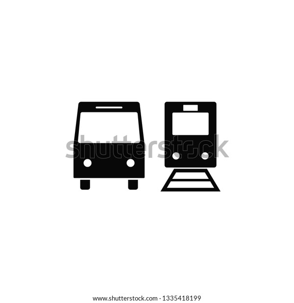 Bus, train, icon. Element of\
simple icon for websites, web design, mobile app, infographics.\
Thick line icon for website design and development, app\
development