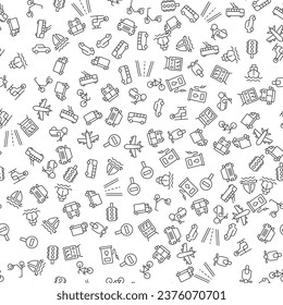 Bus, Train, Moped, Helicopter, Ship, Car, Plane, Bicycle Seamless Pattern for printing, wrapping, design, sites, shops, apps