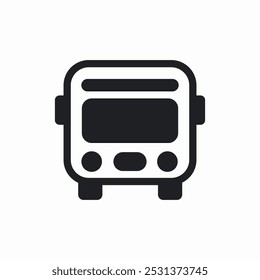 Icono de transporte de autobús signo Vector