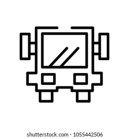 bus transport icon vector