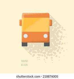 Bus Transport Icon - Vector Illustration - Infographic and Webdesign Element