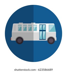 bus transport isolated icon