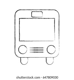 bus transport isolated icon