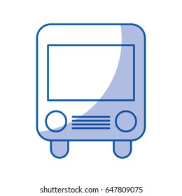 bus transport isolated icon