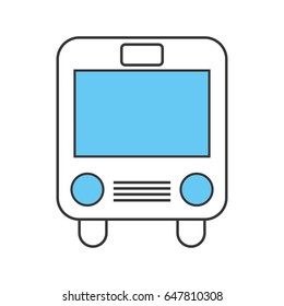 bus transport isolated icon