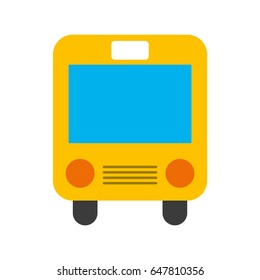 bus transport isolated icon