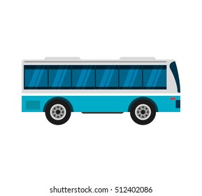 bus transport service icon vector illustration design