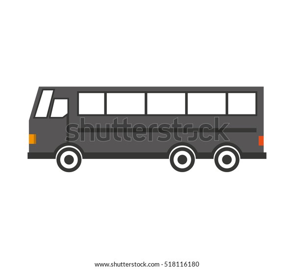 bus\
transport service icon vector illustration\
design