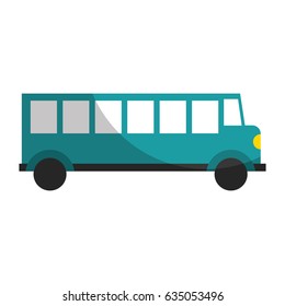 bus transport vehicle icon