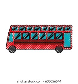 bus transport vehicle icon