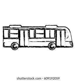 bus transport vehicle sketch