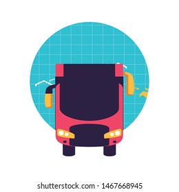 bus transport vehicle in world planet