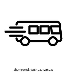 bus transportation icon