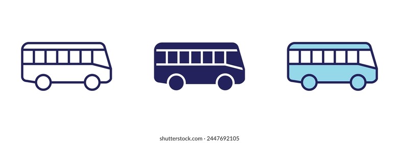 Bus  Transportation Icon - Navigation Set