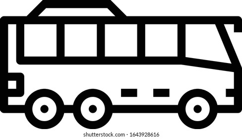 Bus - Transportation icon set. High quality outline vector illustration for website and mobile application.