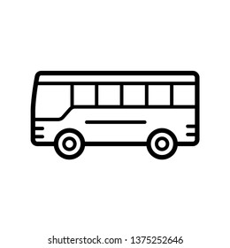 bus - transportation icon vector