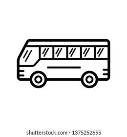 bus - transportation icon vector