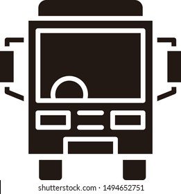 Bus transportation line icon logo design