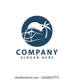 Bus transportation template vector illustration design