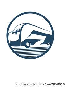Diseño de ilustración vectorial de la plantilla de transporte de bus