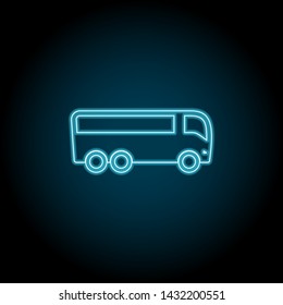 bus, transtport neon icon. Simple thin line, outline vector of universal icons for UI and UX, website or mobile application